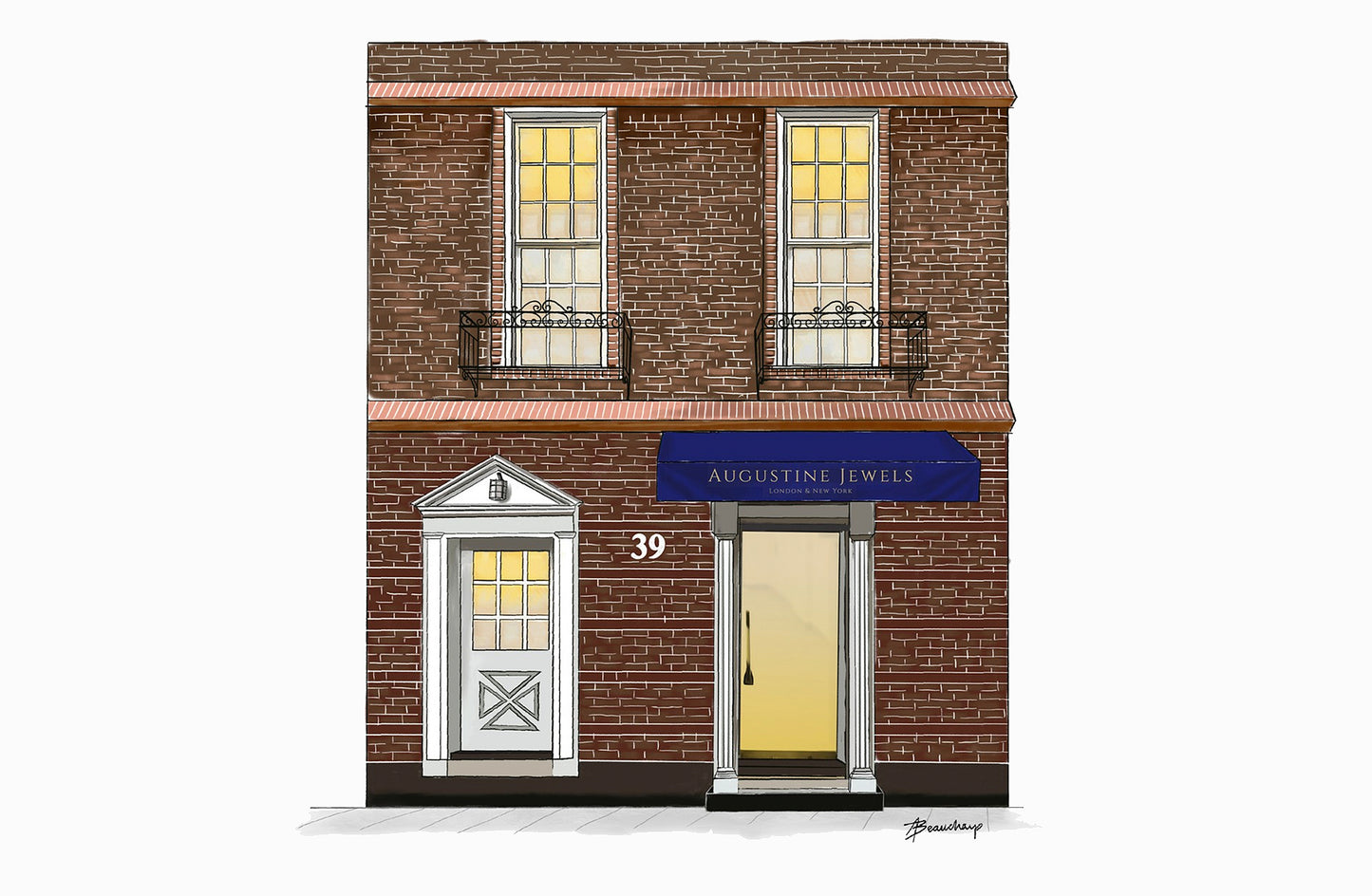 Exterior view of Augustine Jewels' flagship store in New York