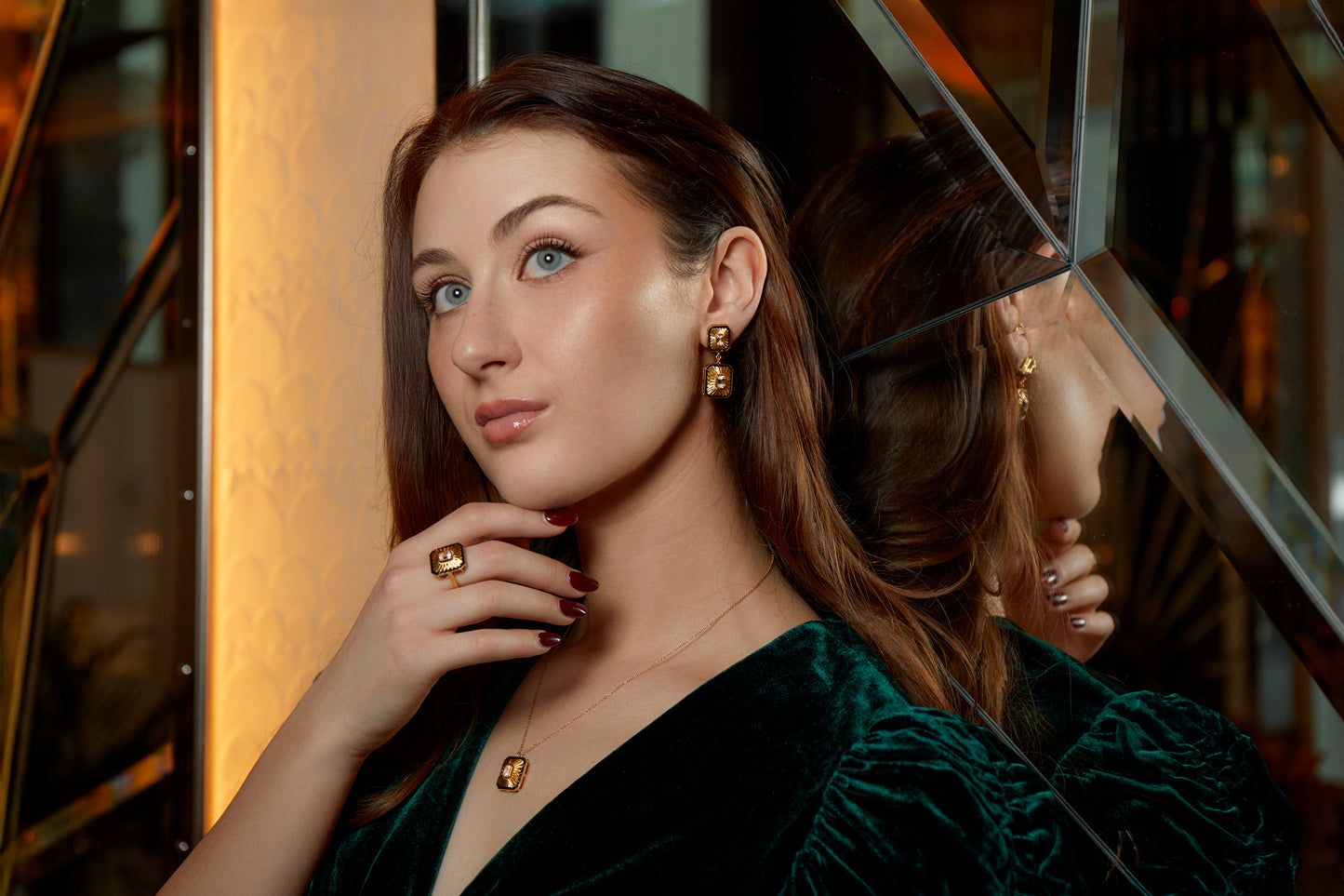 Art Deco-inspired jewelry from the New York Collection by Augustine Jewels