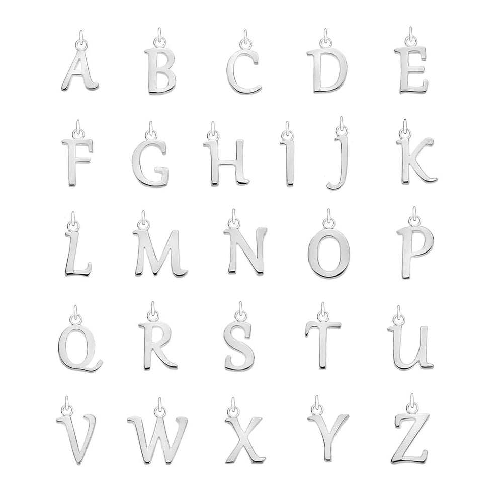 
                  
                    Silver A-Z Letter Initial Pendants
                  
                