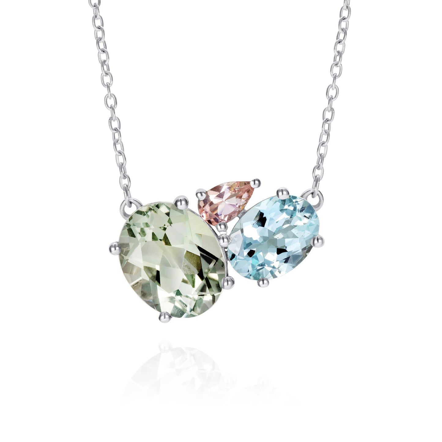 Green Amethyst Cluster Necklace - Augustine Jewels