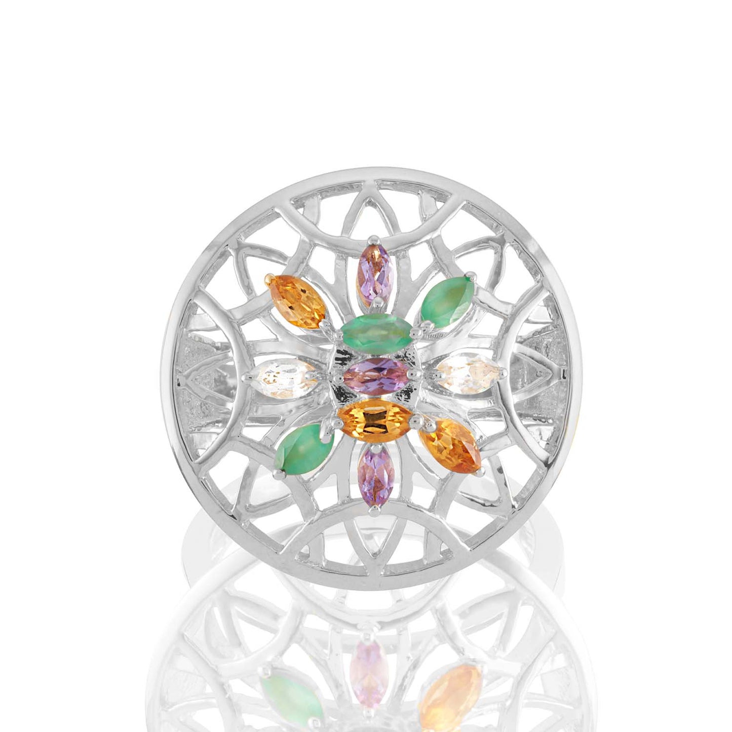 Sterling Silver Colors Of Summer Ring - Augustine Jewels
