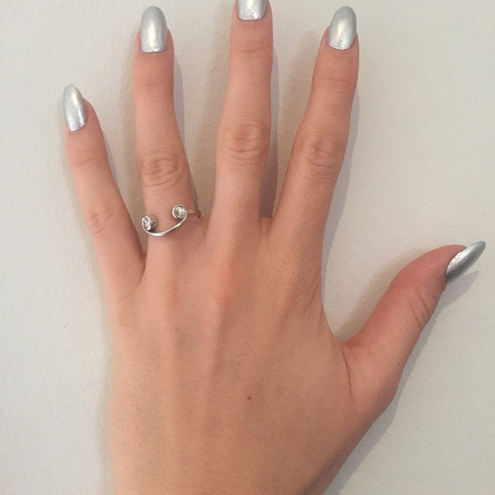 Model Wearing Ti Amo Sempre Diamond Ring