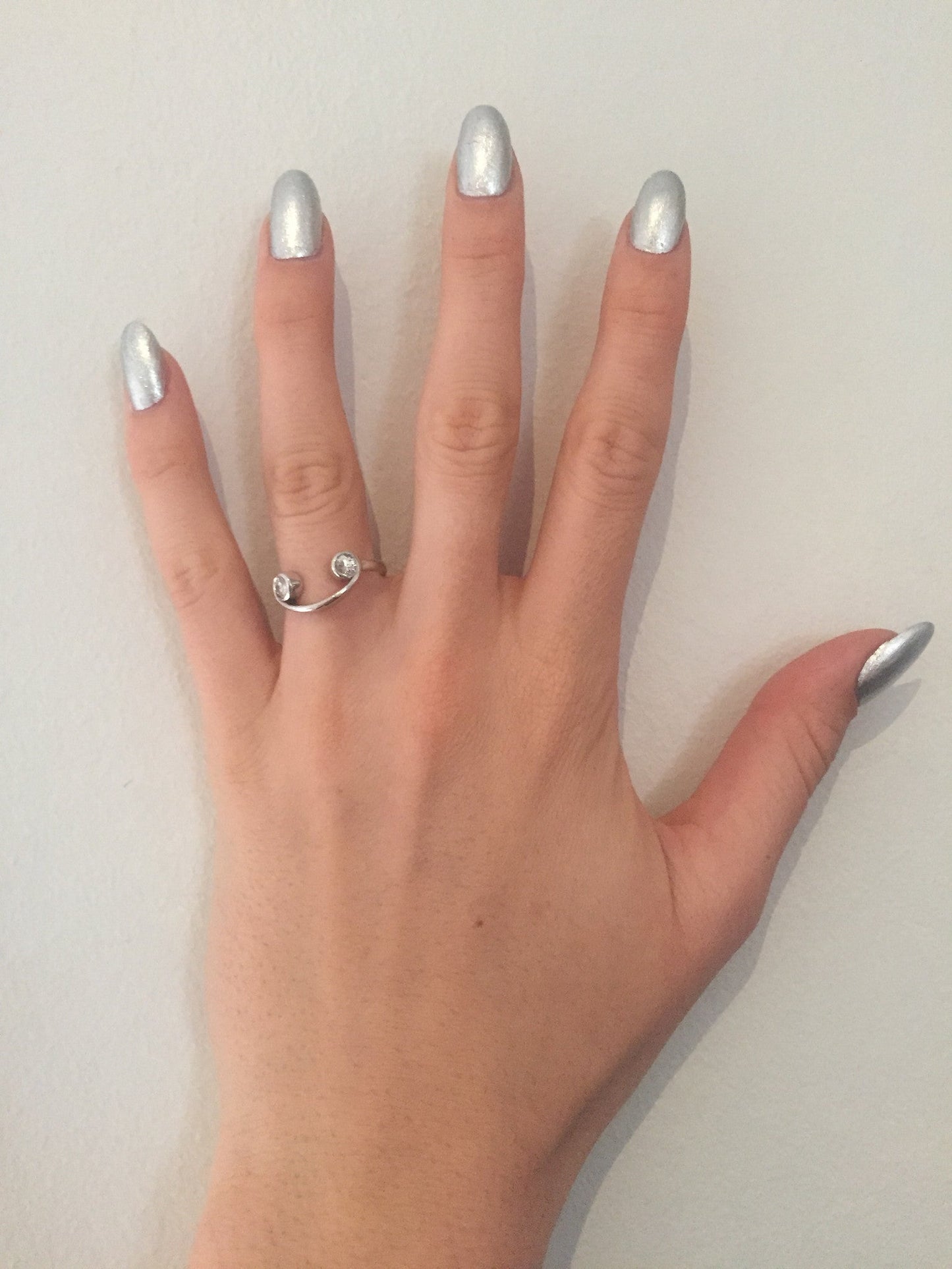 Model Wearing Ti Amo Sempre Diamond Ring