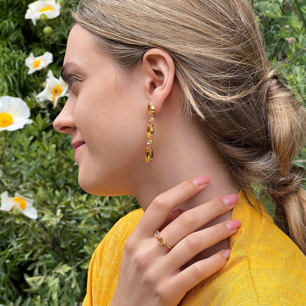 
                  
                    citrine and white topaz drop earrings
                  
                