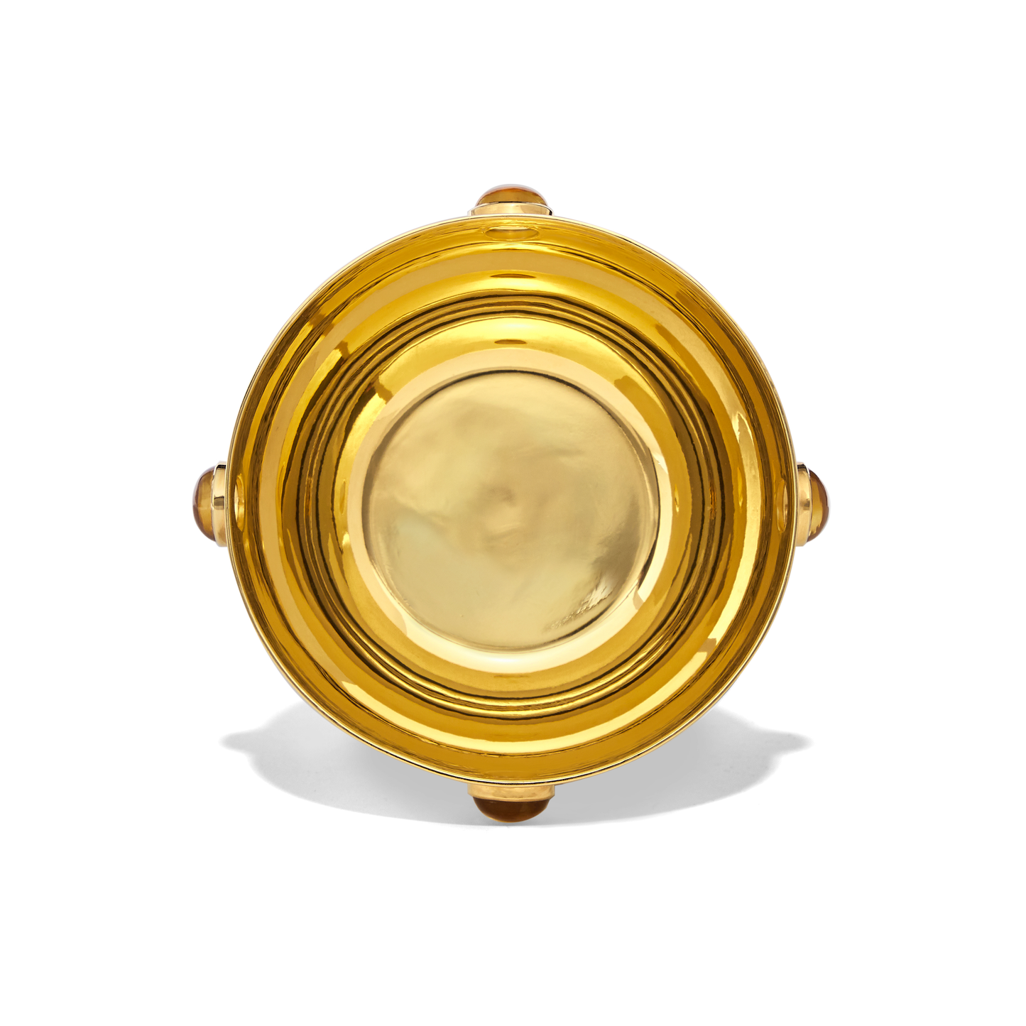Inside look of Medium Gold Plated Citrine Bowl