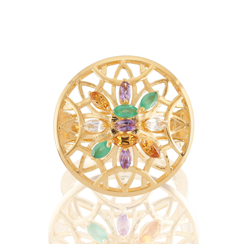 Yellow Gold Colours of Summer Ring