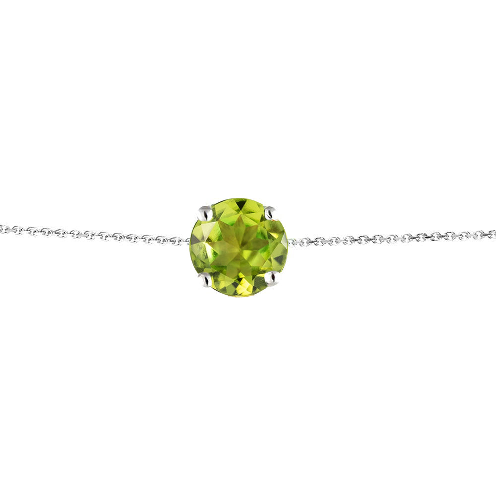 Peridot Silver Bracelet