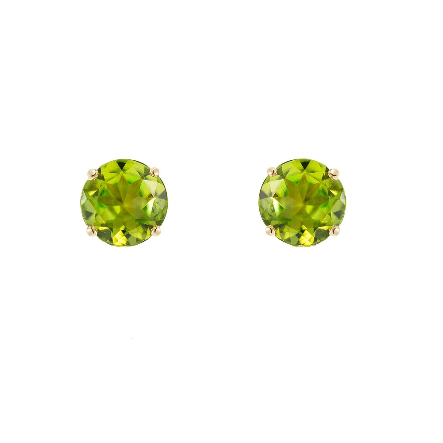 Peridot 9ct Gold Stud Earrings | Augustine Jewels | Gemstone jewelry