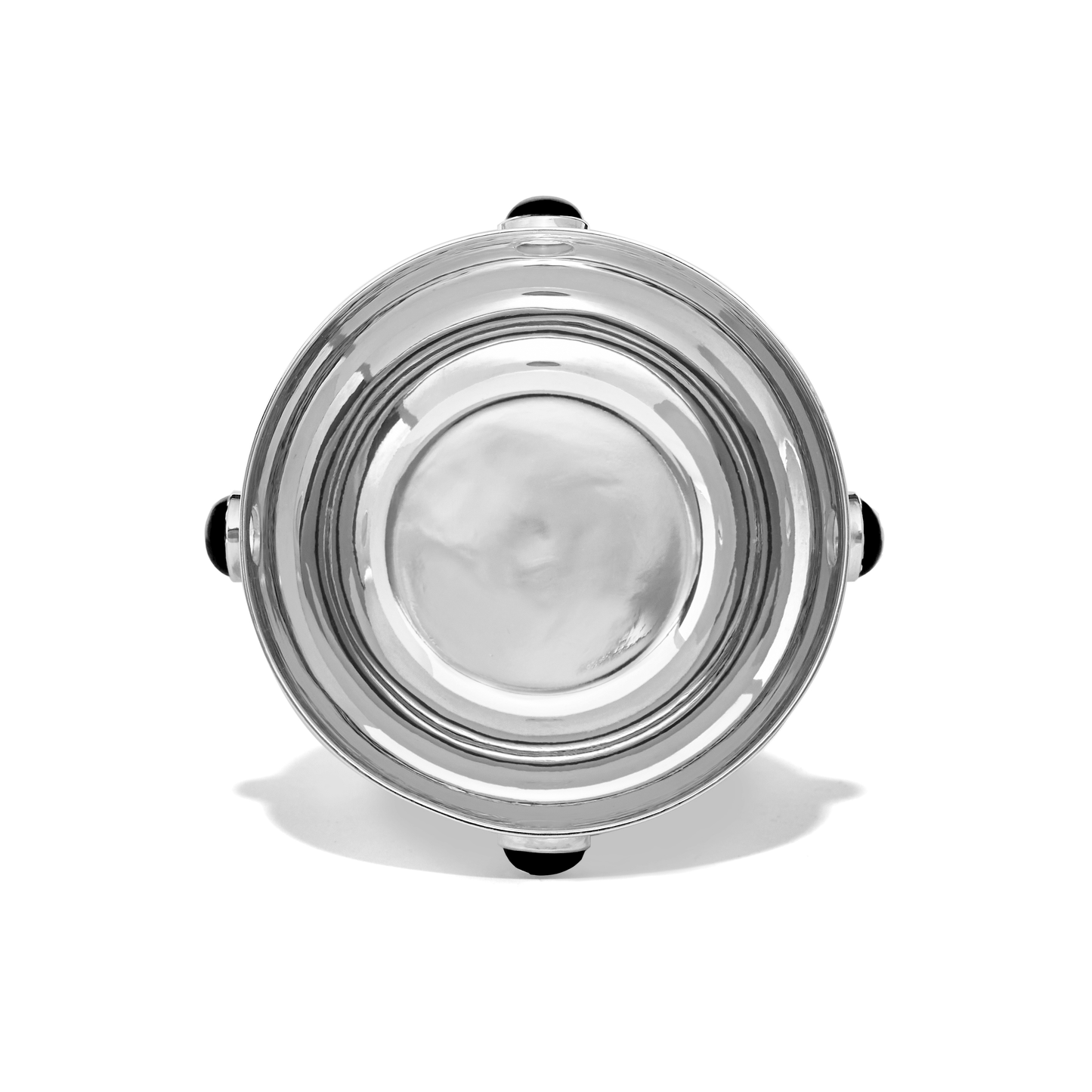 Inside the Medium Sterling Silver & Onyx Bowl